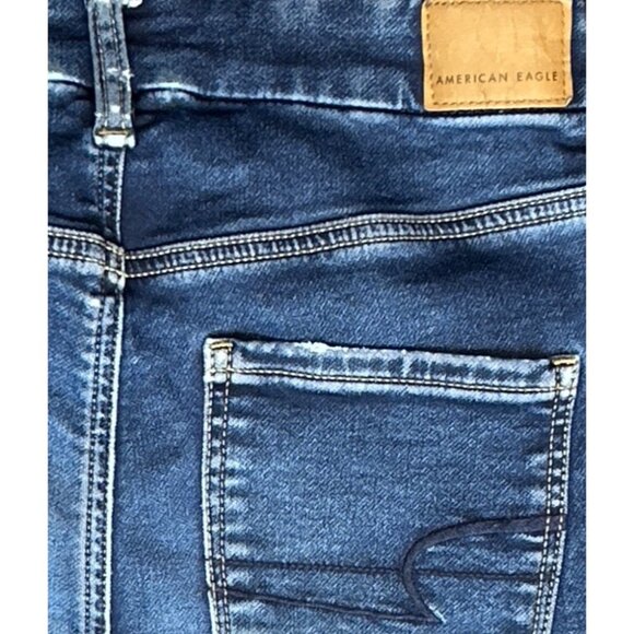 AE Ne(x)t Level Stretch Curvy High Waisted Distressed Jegging Size 4 - Picture 7 of 8